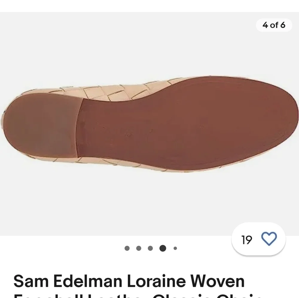 Sam Edelman Loraine Woven Loafer EGGSHELL Size 7.5